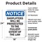 Signmission Shoplifters Will Be Prosecuted OSHA Notice Sign, Plastic, 18in W x 24in L, 2PK OS-2PACK-NS-P-1824-V-16581 - alternate 6